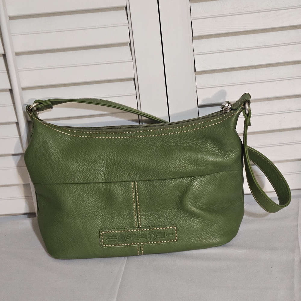 Fossill Green Leather Small Shoulder Bag St. Patrick's Day